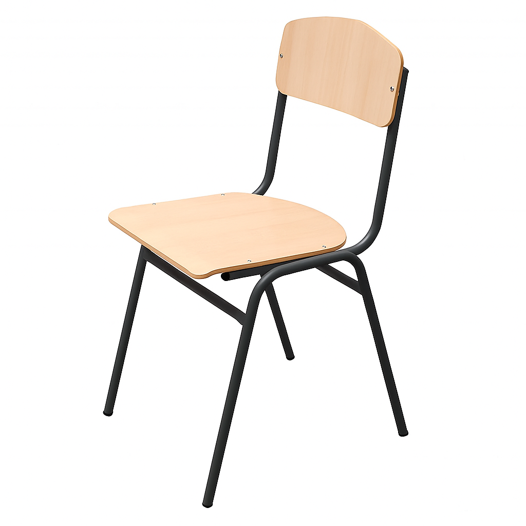 Учнівський стілець ISO на металевому каркасі, ростова група №6, ЛЕЛЕКА, 460х540х825 мм.